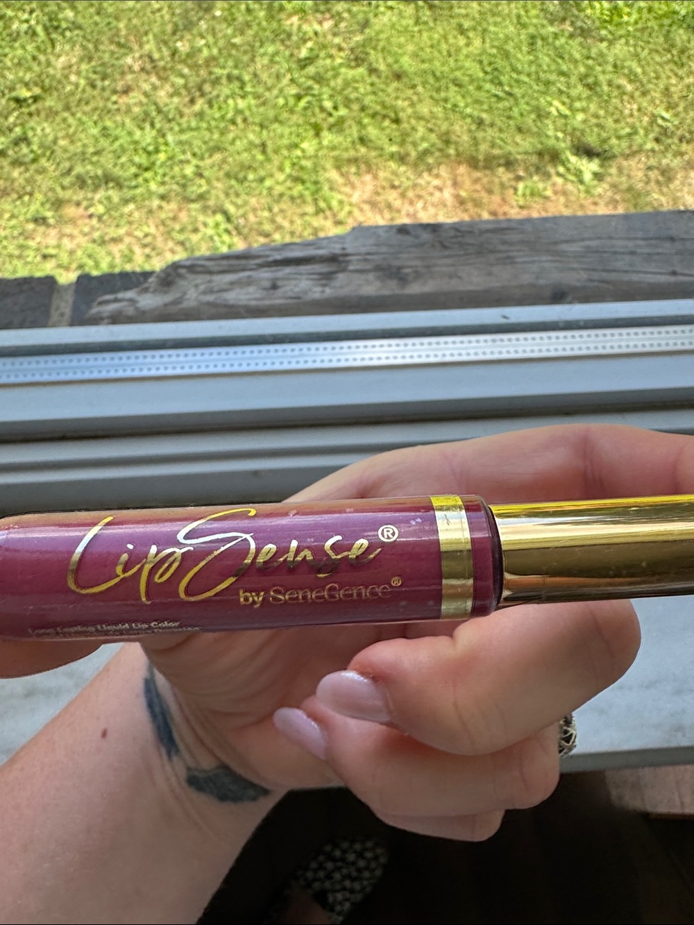 SeneGence LipSense Liquid Lip Color - Mauve Pink with Gold Cap